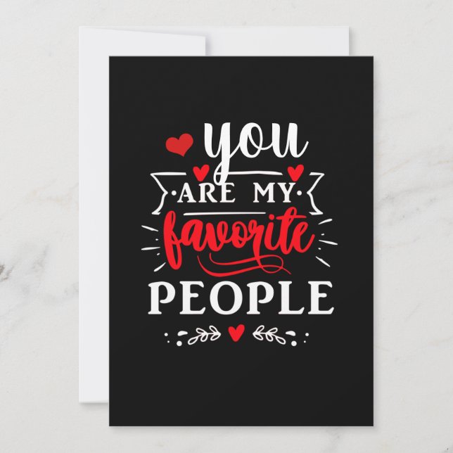 Favourite Best Friend Valentine Holiday Card (Front)