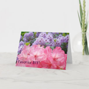 Favourite BFF! Cards Pink Purple Rhododendrons