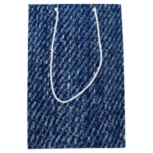Favourite Blue Jeans Denim Print Medium Gift Bag