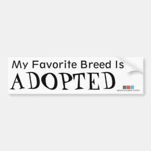 Favourite Breed Bumper Sticker