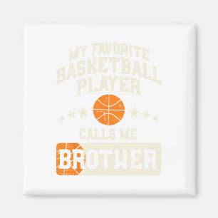 Favourite Bysketbyll Player Brother Family Byller  Magnet