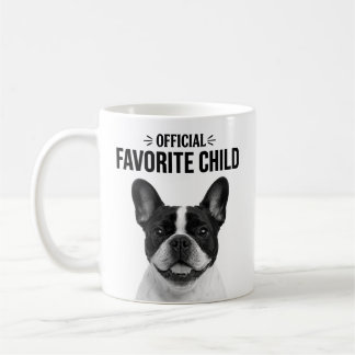 Favourite Child Minimalist Pet Portrait B & W Coffee Mug