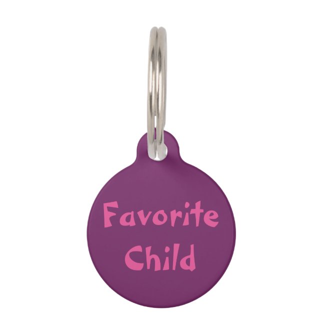 Favourite Child Pet Tag (Front)