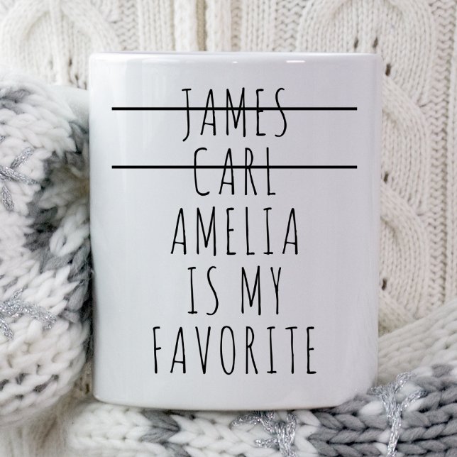 Favourite Child Son Daughter Custom Mum Mothers Da Coffee Mug (Creator Uploaded)