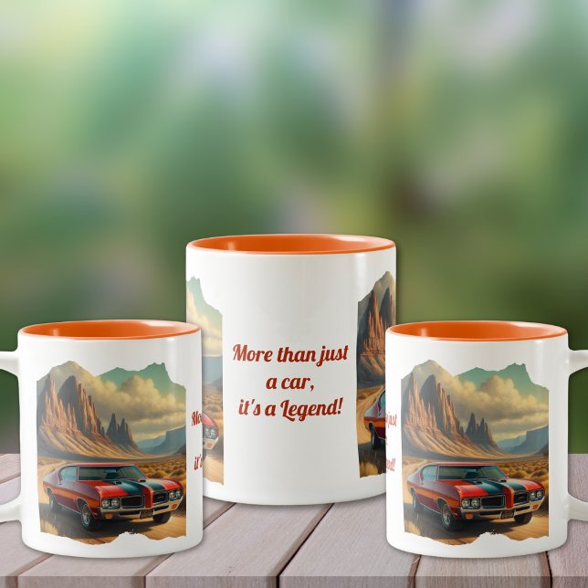 Favourite Classic Car Coffee Mug (Personalize to add names/dates. Customize to change text, color, style or remove text.)