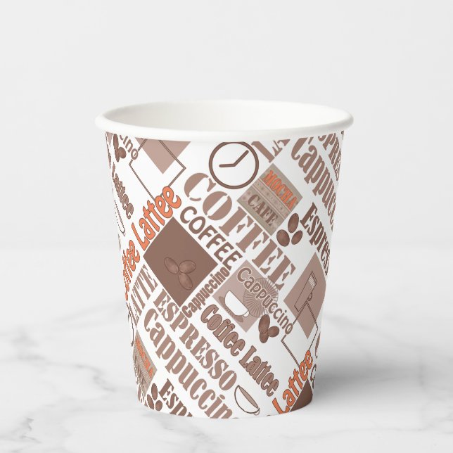 Favourite coffee paper cups (Front)