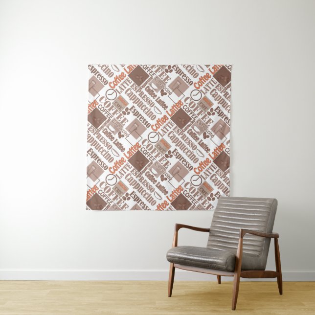 Favourite coffee tapestry (In Situ)