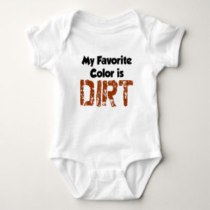 Favourite Colour Is Dirt Baby Bodysuit