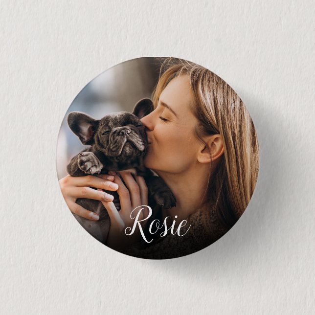 Favourite Custom Photo Persoanlized Name 3 Cm Round Badge (Front)
