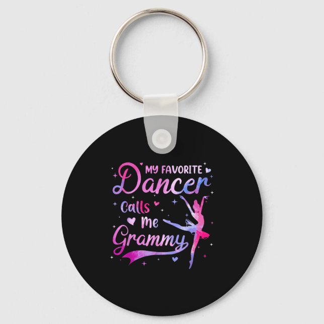 Favourite dancer calls grammy dance grandma key ring (Front)