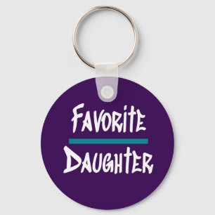 Favourite Daughter Cute Fun Novelty Key Ring