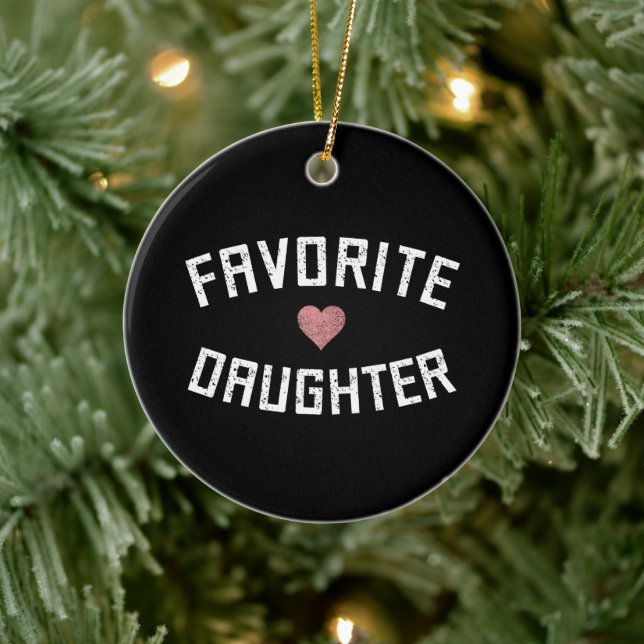 Favourite Daughter Family Reunion Daughter Funny Ceramic Tree Decoration (Tree)