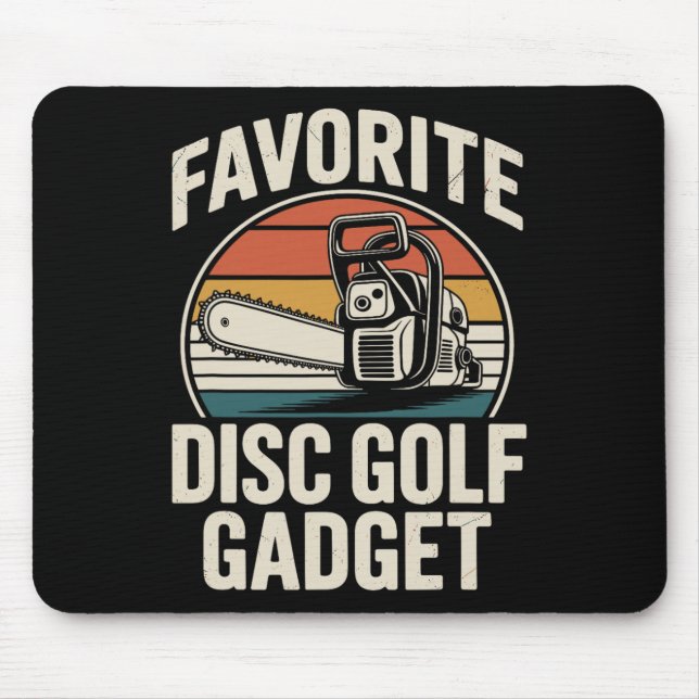 Favourite Disc Golf Gadget Funny Disc Golf  Mouse Pad (Front)