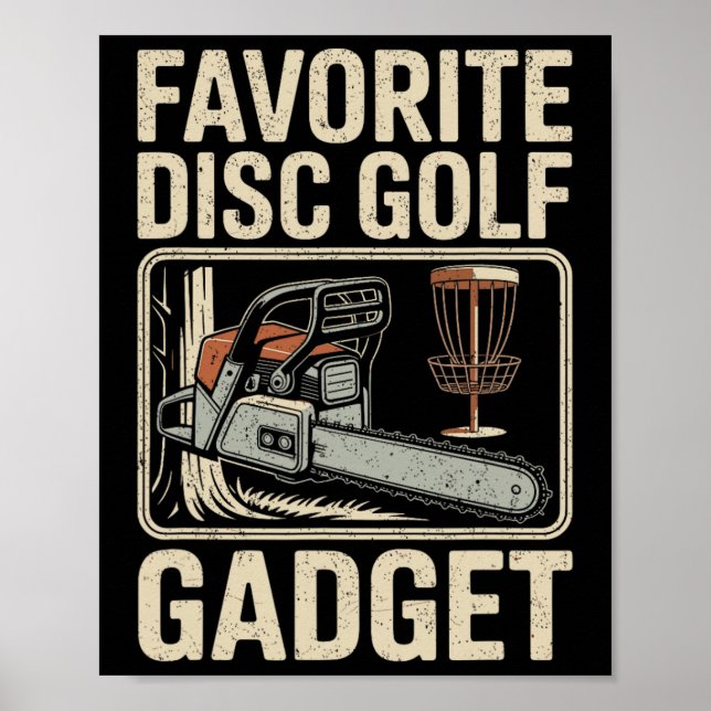 Favourite Disc Golf Gadget Joke Disc Golf _2  Poster (Front)