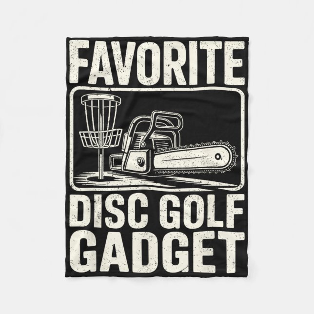Favourite Disc Golf Gadget Joke Disc Golf _5  Fleece Blanket (Front)