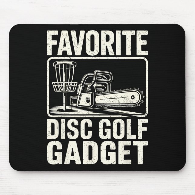 Favourite Disc Golf Gadget Joke Disc Golf _5  Mouse Pad (Front)