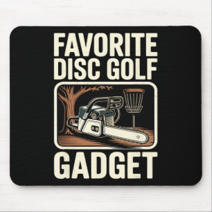 Favourite Disc Golf Gadget Joke Disc Golf Mouse Pad