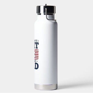 Favourite EMT Calls Me Dad Vintage Patriotic Shirt Water Bottle