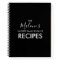 Favourite Family Book of Recipes | Modern Black 