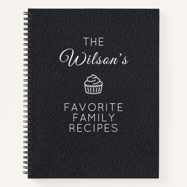 Favourite Family Recipes Notebook (Front)