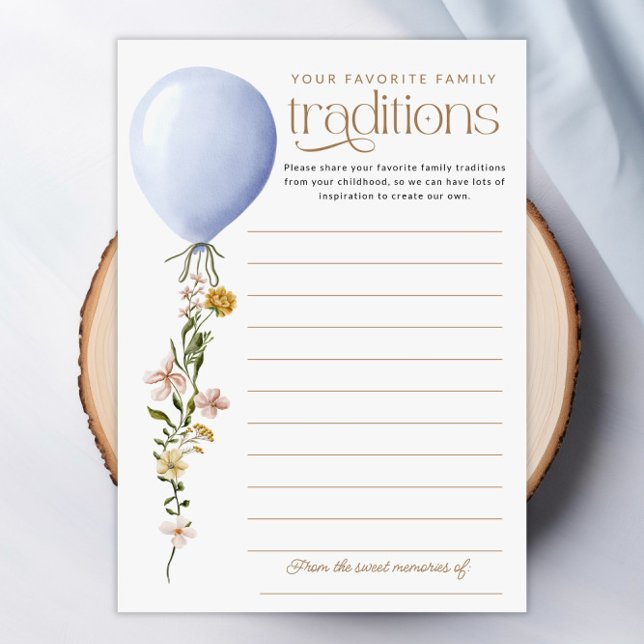 Favourite Family Tradition Balloon Baby Shower Car Invitation (Creator Uploaded)