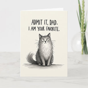 Favourite Feline Fathers Day Card