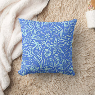 Favourite Floral Pattern in Blue Cushion