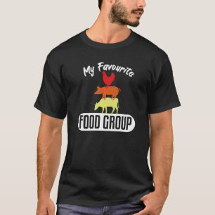 Favourite Food Group Meat Beef Butchers T-Shirt