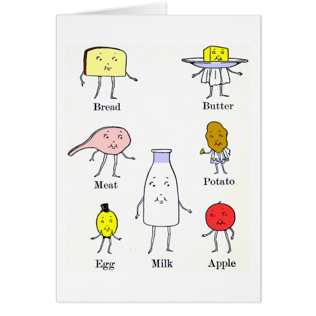 Favourite Foods Vintage Kitchen Art (Front)