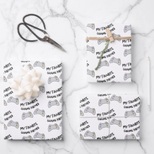 Favourite Gaming Partner Wrapping Paper Sheets 