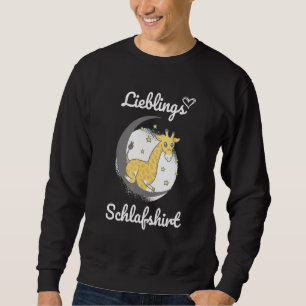 Favourite Giraffe Sleep Pyjamas Late Sleepers Sweatshirt