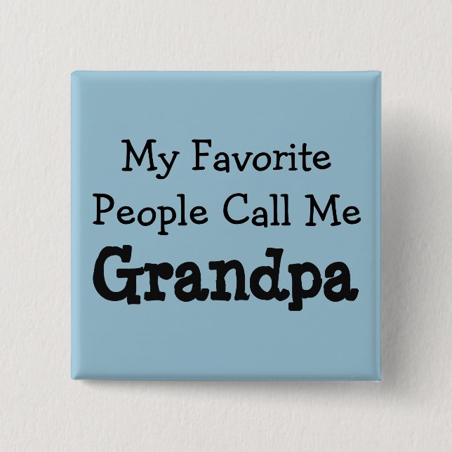 Favourite Grandpa 15 Cm Square Badge (Front)