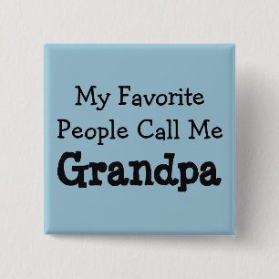 Favourite Grandpa 15 Cm Square Badge