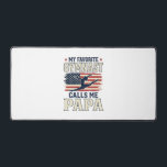 Favourite Gymnast Calls Me Papa Patriotic Vintage  Desk Mat<br><div class="desc">Favourite Gymnast Calls Me Papa Patriotic Vintage Shirt_1</div>