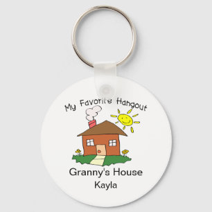 Favourite Hangout Granny's House Key Ring