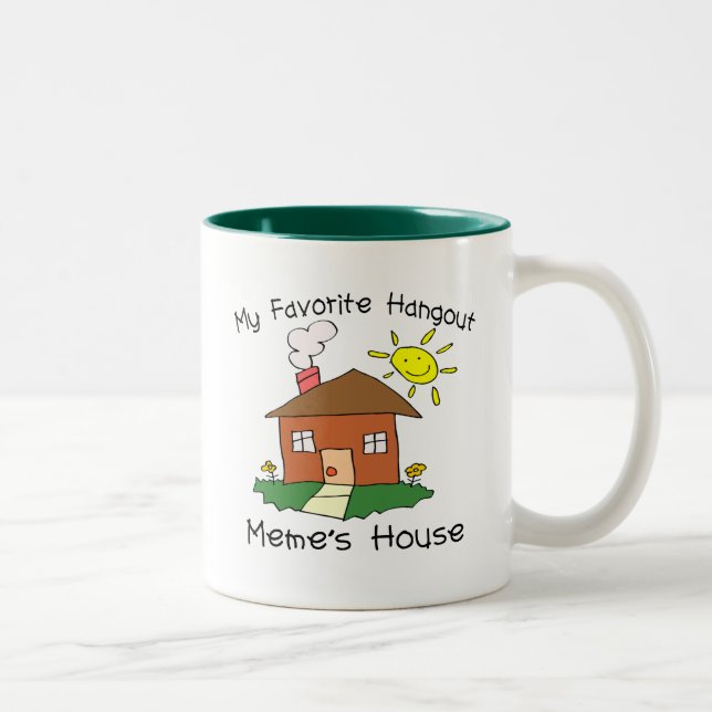 Favourite Hangout Meme's House Two-Tone Coffee Mug (Right)