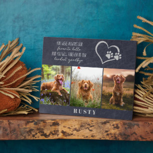 Favourite Hello Hardest Goodbye Pet Memorial Plaque