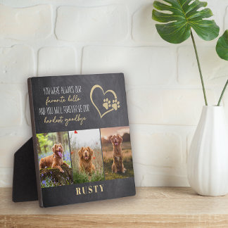 Favourite Hello Hardest Goodbye Pet Memorial  Plaque