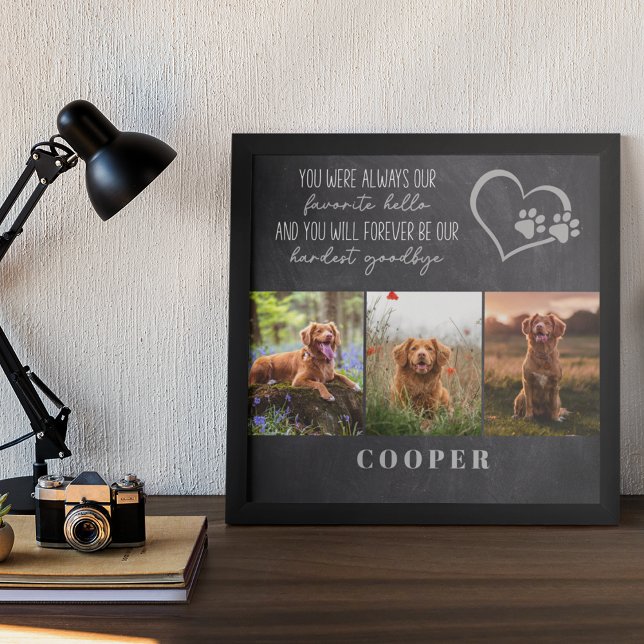 Favourite Hello Hardest Goodbye Pet Memorial Poster (Creator Uploaded)