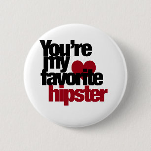 Favourite Hipster 6 Cm Round Badge