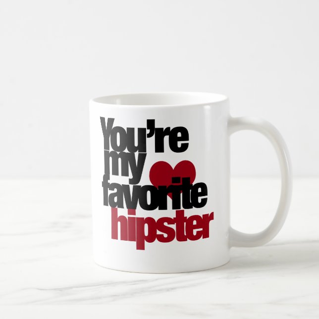 Favourite Hipster Coffee Mug (Right)