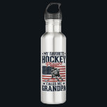 Favourite Hockey Player Calls Me Grandpa Vintage S 710 Ml Water Bottle<br><div class="desc">Favourite Hockey Player Calls Me Grandpa Vintage Shirt_1</div>