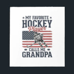 Favourite Hockey Player Calls Me Grandpa Vintage S Notepad<br><div class="desc">Favourite Hockey Player Calls Me Grandpa Vintage Shirt_1</div>