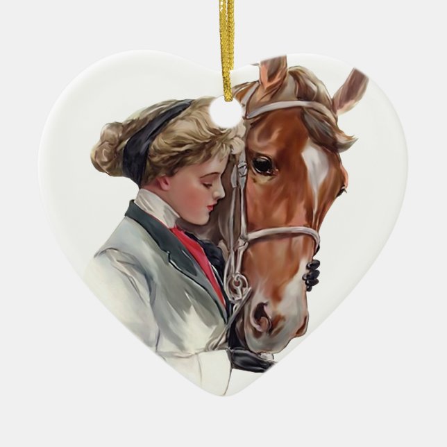 Favourite Horse Ceramic Tree Decoration (Front)