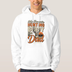 Favourite Hunting Buddy Calls Me Dad Vintage Deer Hoodie