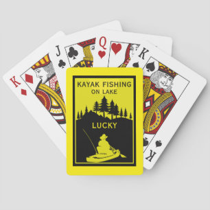 Favourite Kayak Lake And River Fishing Playing Cards