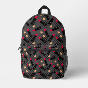 Favourite lipstick printed backpack