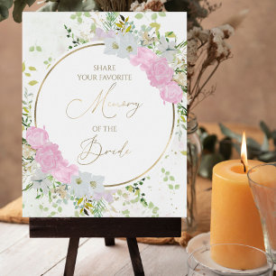 Favourite Memory Of The Bride Bridal Shower Sign
