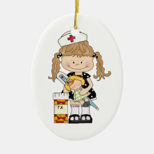Favourite Nurse Ceramic Tree Decoration