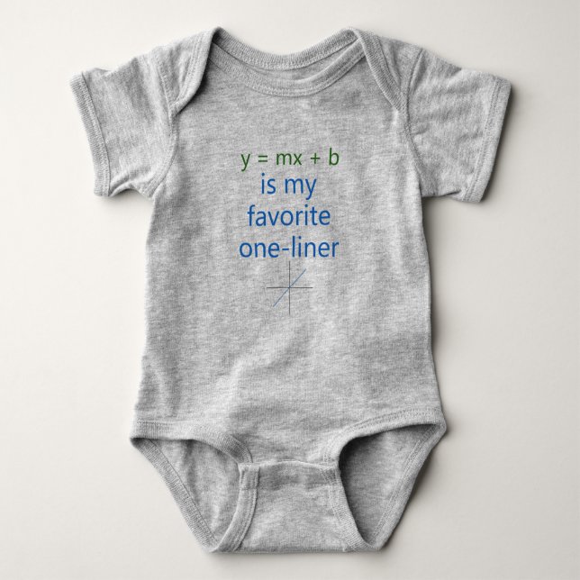 favourite one liner baby bodysuit (Front)